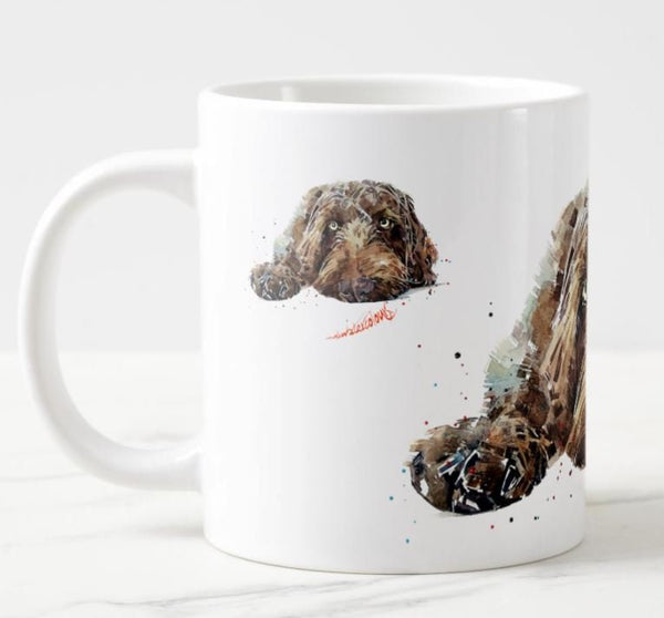 German Wirehaired Pointer  Ceramic Mug 15 oz- Wire pointer Coffee Mug ,GWP Mug,GWP Mug,GWP Cup