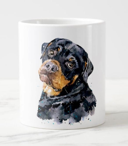 Large A Gentle Soul Rottweiler Ceramic Mug 15 oz- Rottweiler  Coffee Mug, Rottweiler  mug gift ,RottweilerMug,Rottweiler Tea cup
