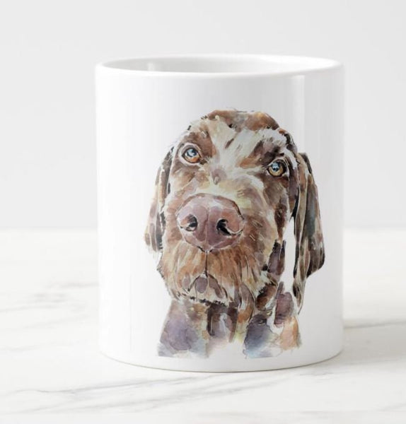 German Wirehaired Pointer Ceramic Mug 15 oz- Wire pointer Coffee Mug ,GWP Mug,GWP Mug,GWP Cup,German Wirehaired Pointer mug
