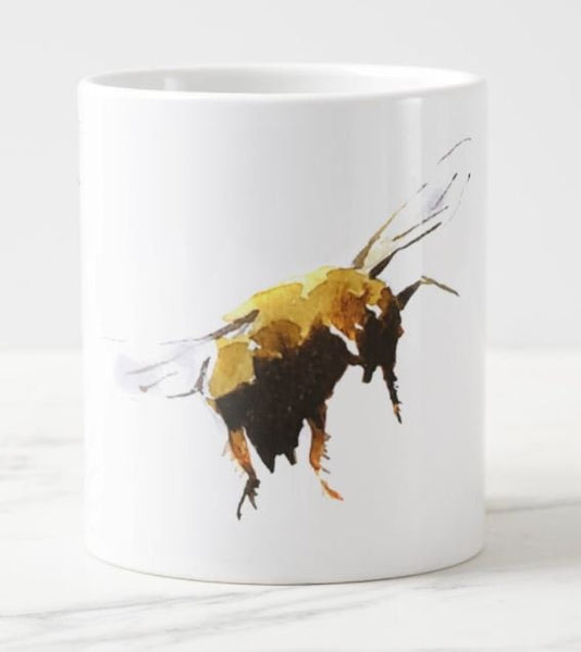 Bumblebee Version 1 Ceramic Mug 15 oz- Bumblebee Coffee Mug, Bee mug gift ,Bumblebee Cup