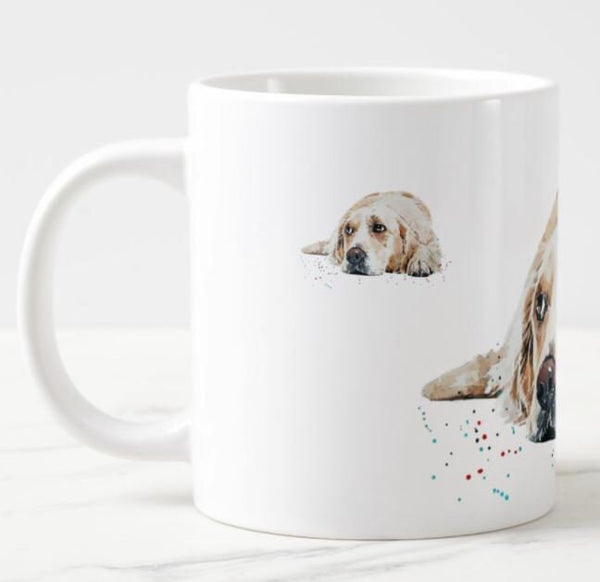 Golden Retriever Ceramic Mug 15 oz-  Golden Retriever Coffee Mug,Golden Retriever mug gift ,Golden Retriever Mug,Golden Retriever Cup