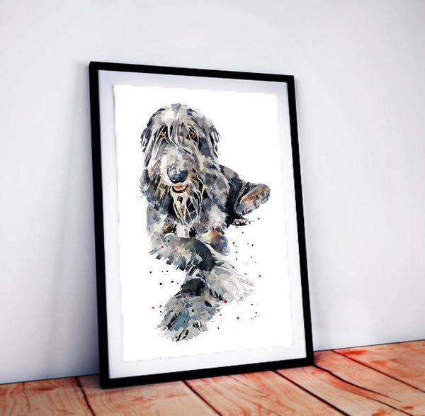 Irish Wolfhound Regal " Print Watercolour,Irish Wolfhound art,Irish Wolf Houndprint, Irish Wolfhound watercolour, Irish Wolfhound art print