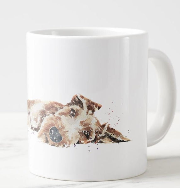 Large Irish Terrier Ceramic Mug 15 oz-  Irish Terrier Coffee Mug, Irish Terrier mug gift ,Irish Terrier, Irish Terrier Mug