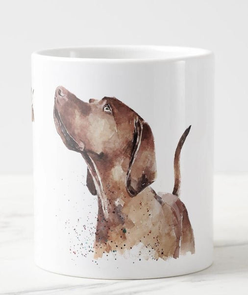 Large Vizsla Ceramic Mug 15 oz-  Vizsla Coffee Mug, Vizsla mug gift ,Vizsla Mug