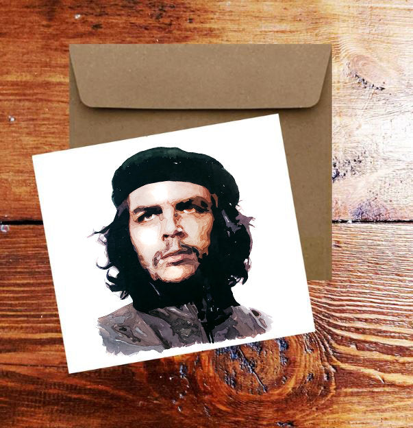 Che Guevara Greeting Card | Art Gift | Edswatercolours