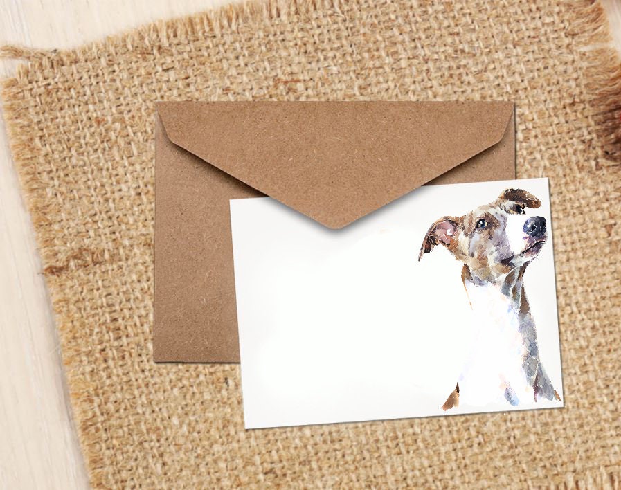 Sighthound III Greeting Card | Dog Lover Gift | Edswatercolours