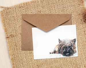 Cairn Terrier IV Greeting Card- Cairn Terrier Dog card, Cairn Terrier Dog card ,Cairn Terrier Dog greetings card