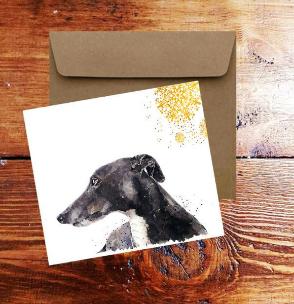Sighthound Greeting/Christmas Card -Sighthound cards,whippet cards ,whippet greetings cards,greyhound Greeting cards