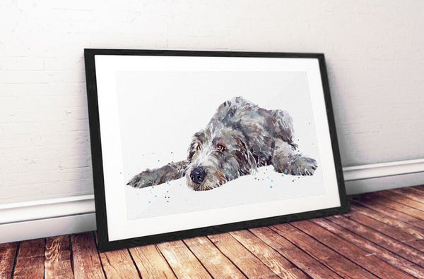 Irish Wolf Hound " Print Watercolour,Irish Wolf Hound art,Irish Wolf Houndprint, Irish Wolf Hound watercolour, Irish Wolf Hound art print