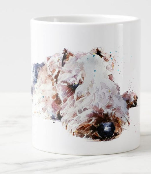 Lakeland Terrier Reclined Ceramic Mug 15 oz