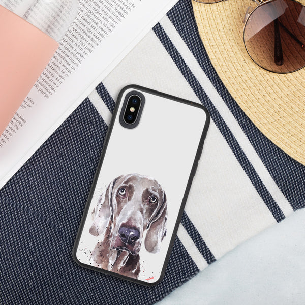 "Weimaraner: Soulful" - Biodegradable iPhone Case