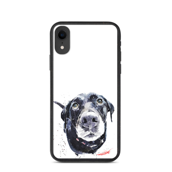 "Black Labrador (Version 1)" - Biodegradable iPhone Case