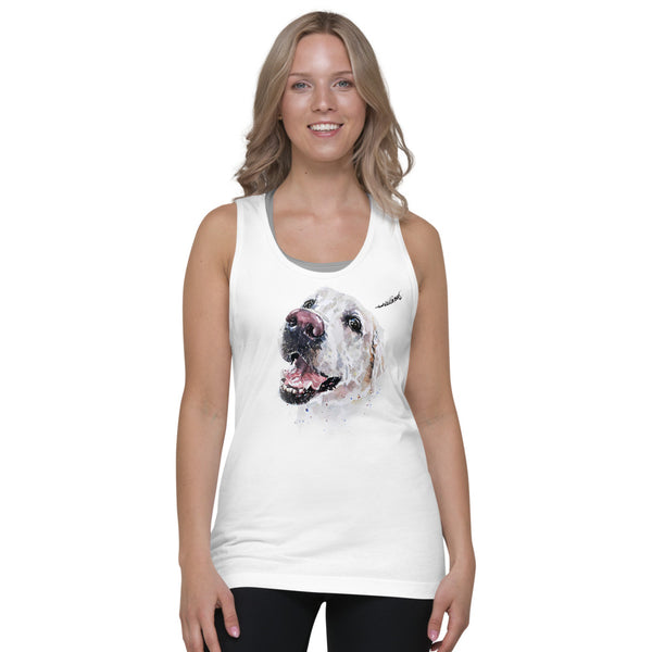"Labrador (Version 3)" - Unisex Jersey Tank Top