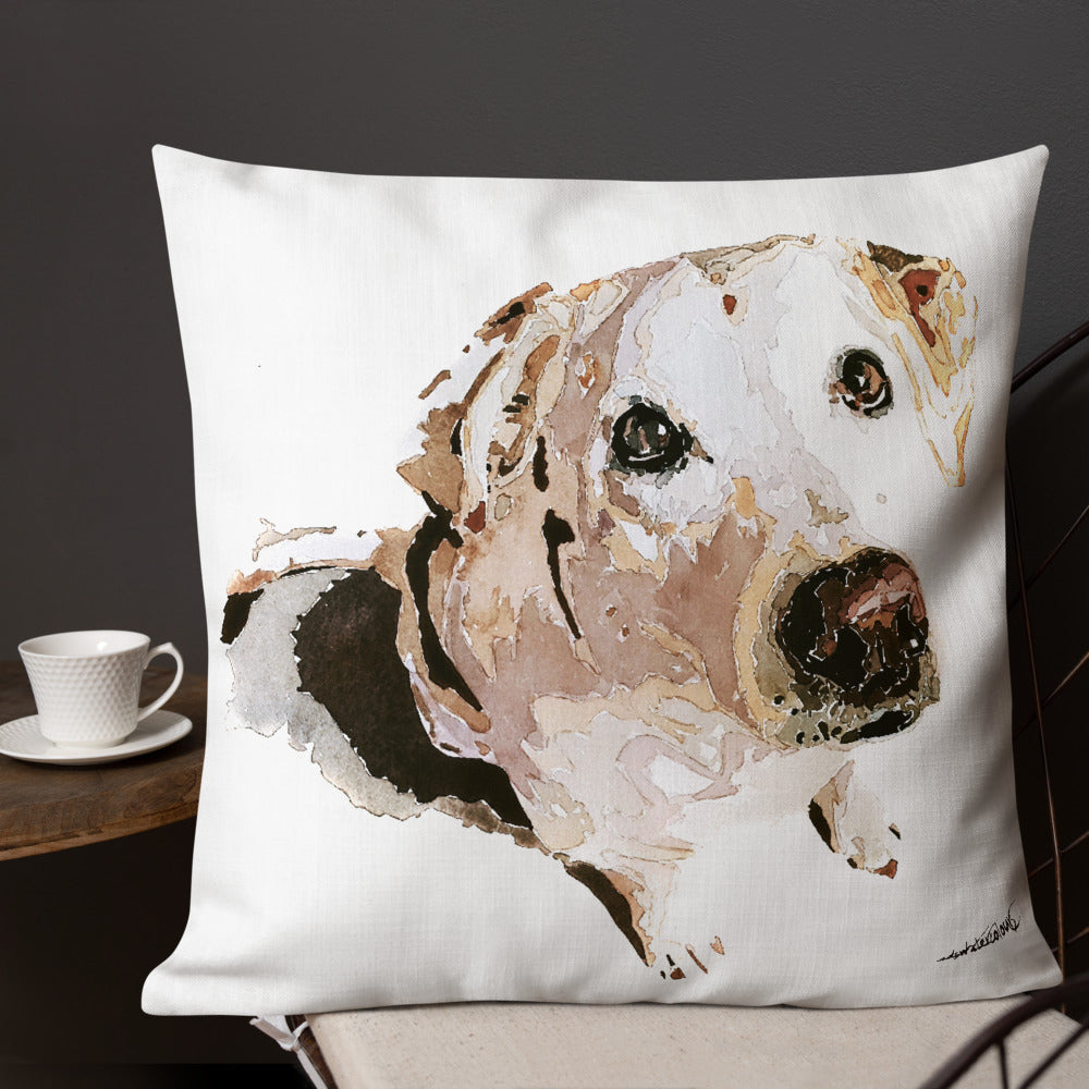 Labrador (Version 1) | Premium Pillow/Cushion | Edswatercolours