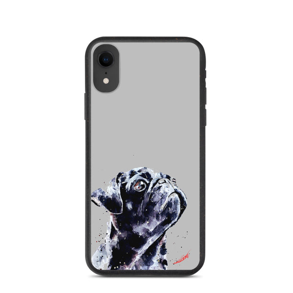 "Pug (Version 2)" - Biodegradable iPhone Case