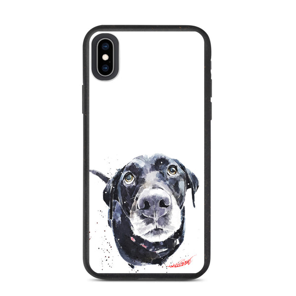 "Black Labrador (Version 1)" - Biodegradable iPhone Case