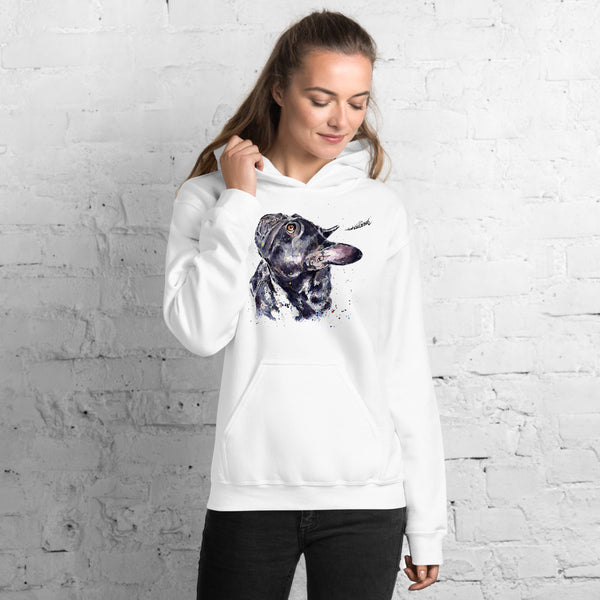 "French Bulldog (Version 1)" - Heavy Blend Unisex Hoodie