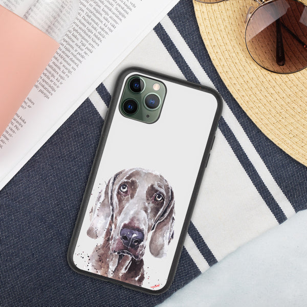 "Weimaraner: Soulful" - Biodegradable iPhone Case
