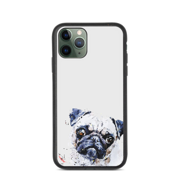 "Pug (Version 3)" - Biodegradable iPhone Case