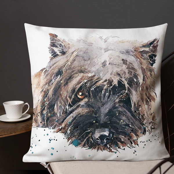 Cairn Terrier Premium Pillow/Cushion