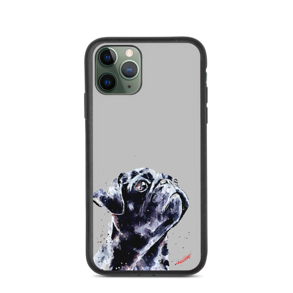 "Pug (Version 2)" - Biodegradable iPhone Case