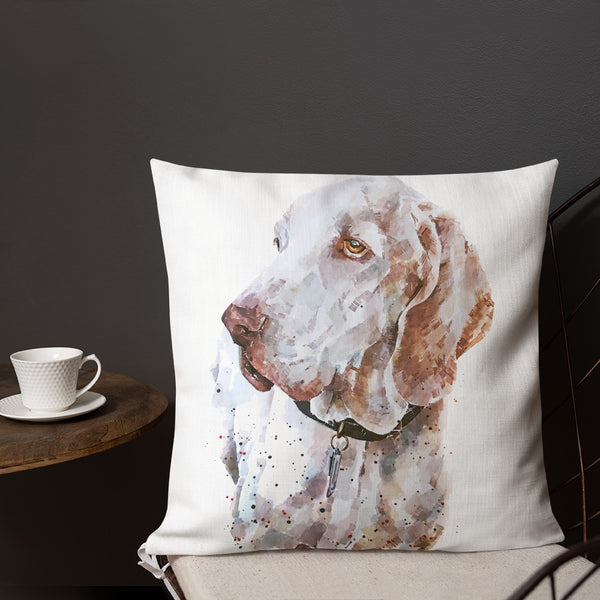 "Bracco Italliano (Version 2)" - Premium Pillow/Cushion