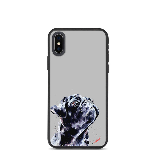 "Pug (Version 2)" - Biodegradable iPhone Case