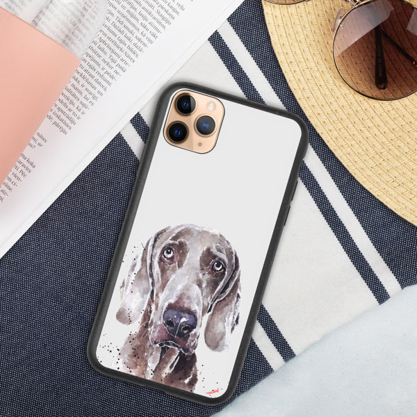 "Weimaraner: Soulful" - Biodegradable iPhone Case