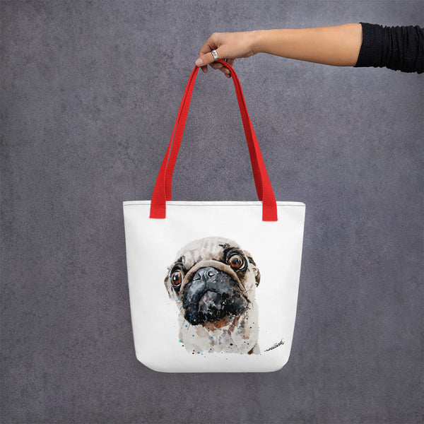 "Pug (Version 1)" - Tote Bag