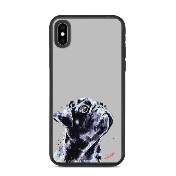 "Pug (Version 2)" - Biodegradable iPhone Case