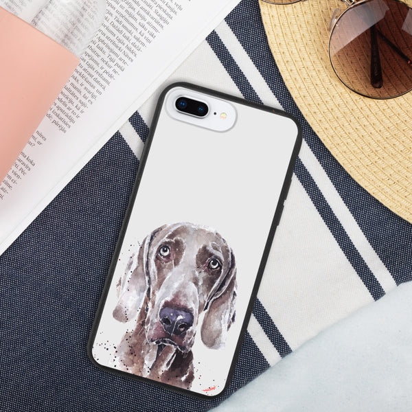"Weimaraner: Soulful" - Biodegradable iPhone Case