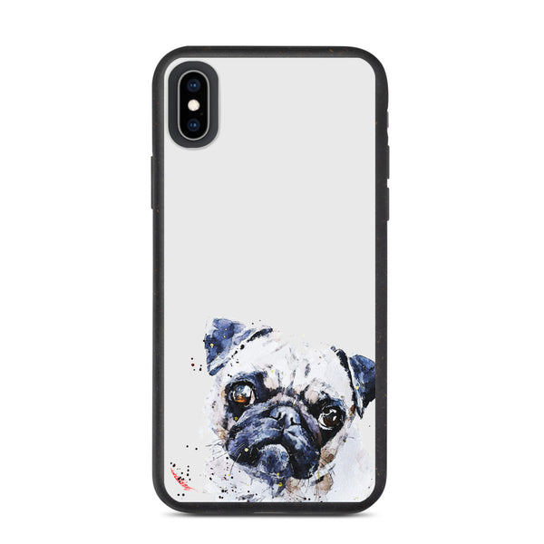 "Pug (Version 3)" - Biodegradable iPhone Case