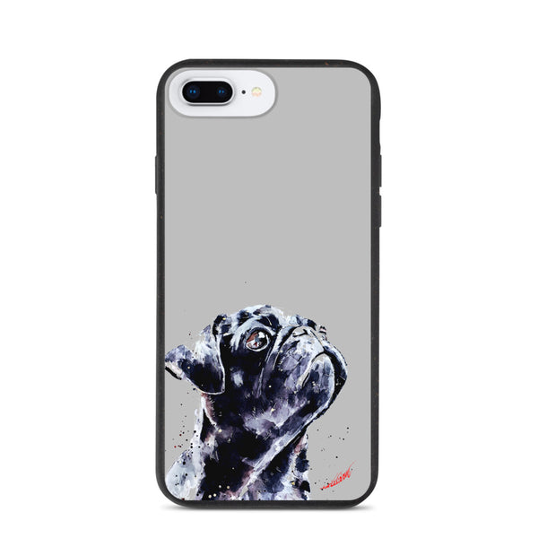 "Pug (Version 2)" - Biodegradable iPhone Case
