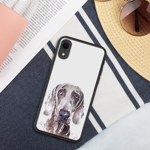 "Weimaraner: Soulful" - Biodegradable iPhone Case