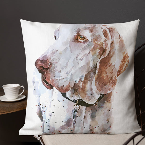 "Bracco Italliano (Version 2)" - Premium Pillow/Cushion
