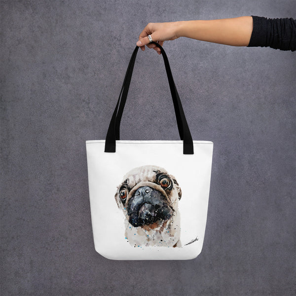 "Pug (Version 1)" - Tote Bag