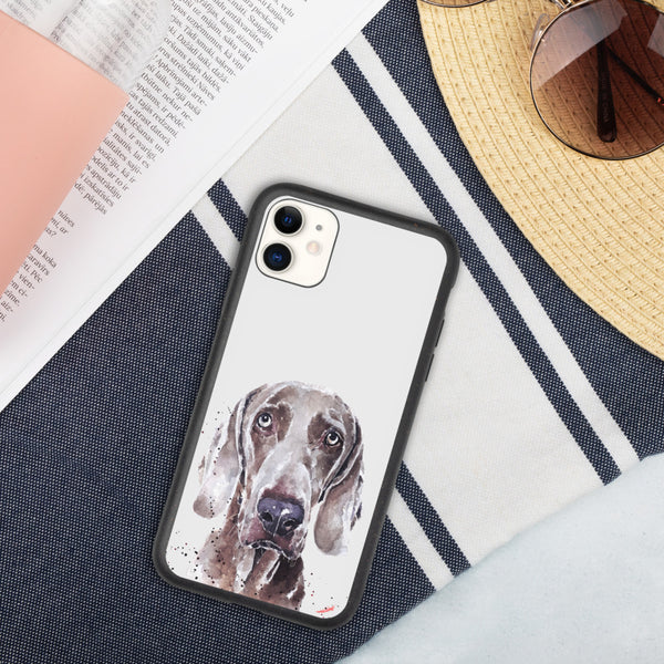 "Weimaraner: Soulful" - Biodegradable iPhone Case