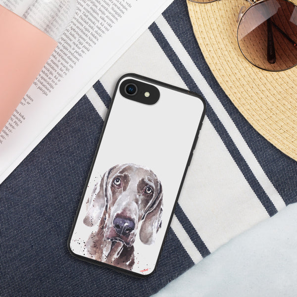 "Weimaraner: Soulful" - Biodegradable iPhone Case
