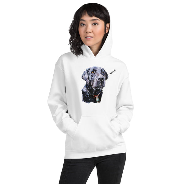 "Black Labrador (Version 2)" - Unisex Heavy Blend Hoodie