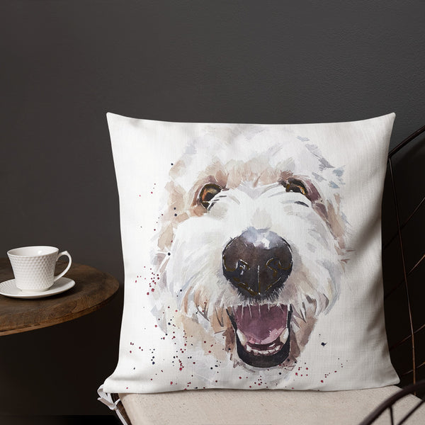 "Goldendoodle (Version 1)" - Premium Pillow/Cushion
