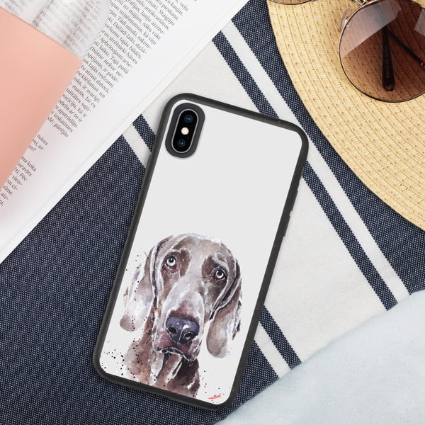 "Weimaraner: Soulful" - Biodegradable iPhone Case
