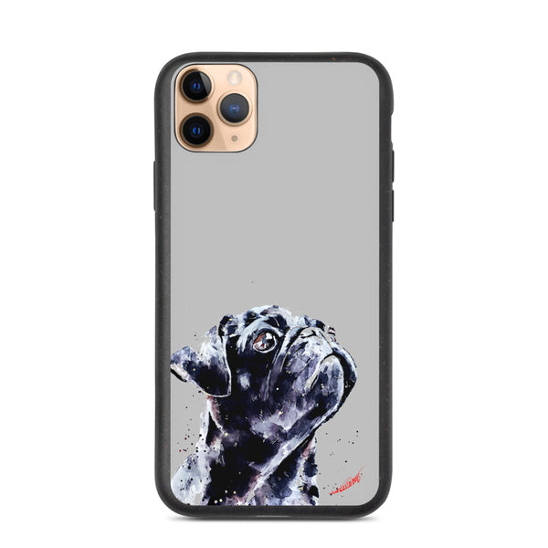 "Pug (Version 2)" - Biodegradable iPhone Case