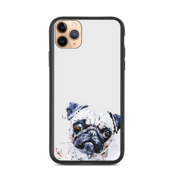 "Pug (Version 3)" - Biodegradable iPhone Case