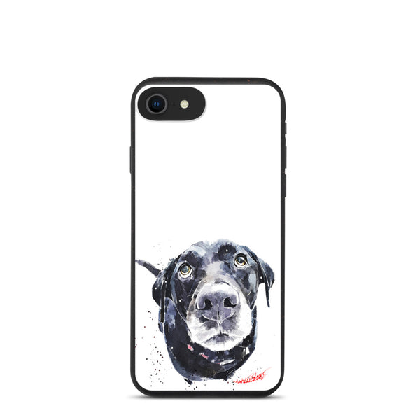 "Black Labrador (Version 1)" - Biodegradable iPhone Case
