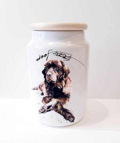 Newfoundland Dog Treats Jar - Newfoundland Dog,Newfie Dog Airtight Storage Jar