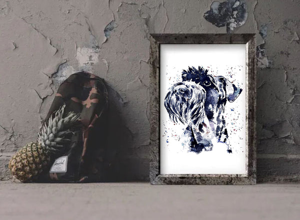 "Schnauzer: What's Cooking?" - Watercolour Print