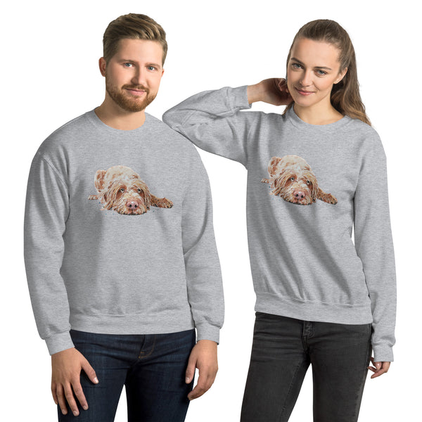 Wirehaired Vizsla Unisex Crew Neck Sweatshirt | Gildan 18000