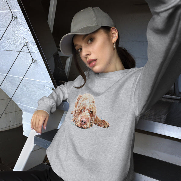 Wirehaired Vizsla Unisex Crew Neck Sweatshirt | Gildan 18000