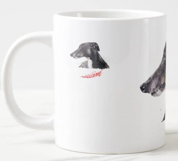 A Penny for your thoughts - Ceramic Mug 15 oz- Sighthound Coffee Mug,Sighthound mug gift ,whippet Cup,whippet tea cup
