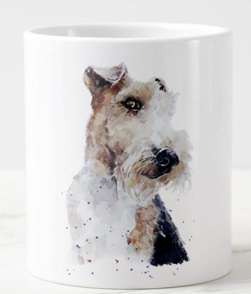 Large Wire Hair Fox Terrier 4 Ceramic Mug 15 oz